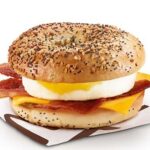 Mcdonalds Bacon ‘N Egg Bagel with Everything Bagel