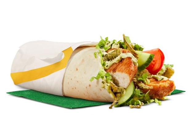 Mcdonalds Creamy Avocado Ranch McWrap - Grilled