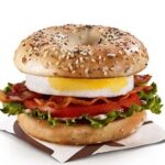 Mcdonalds Egg BLT Bagel with Everything Bagel