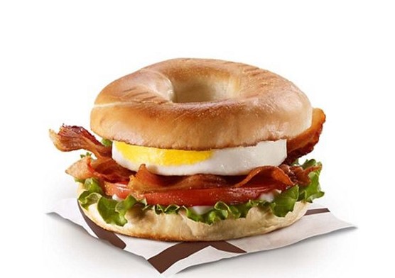 Mcdonalds Egg BLT Bagel with Plain Bagel