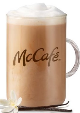 Mcdonalds Latte with Sugar Free Syrup - 2% milk