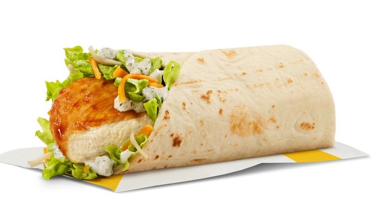 Mcdonalds Ranch Chicken Snack Wrap with Grilled Chicken