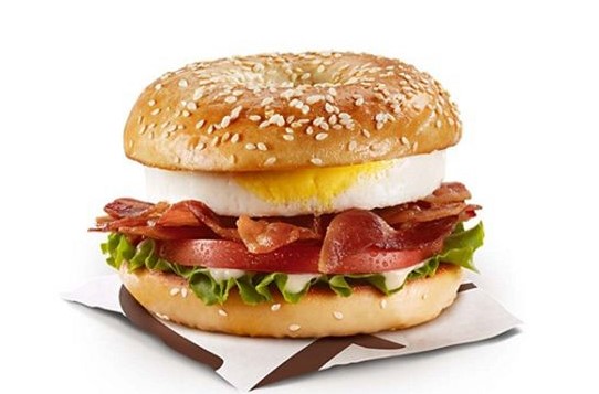 Mcdonalds Sesame Egg BLT Bagel