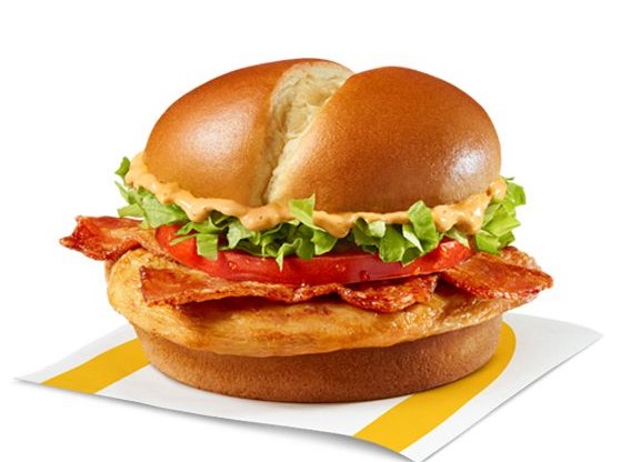 Mcdonalds Spicy Bacon Deluxe Grilled Chicken Sandwich